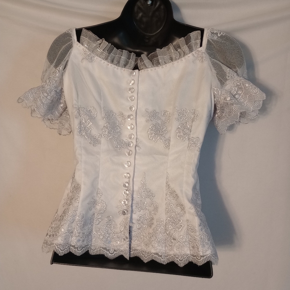Handmade Women's Size Small/XSmall Formal Top - Picture 2 of 6